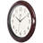 Mahogany-Look Wall Clock, Brown, 13"