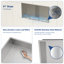 Niche de douche rectangulaire 12 po x H 24 po-103614171