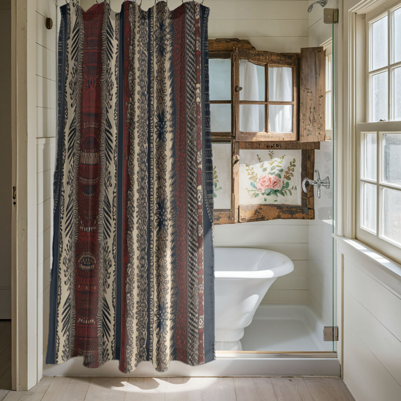 Rideaux de douche Boho, H 74 po x l 71 po
