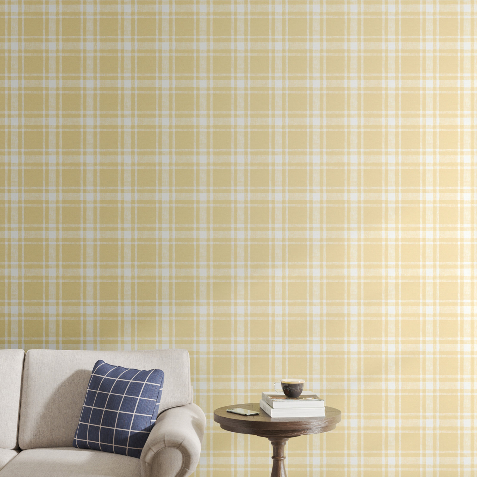 Haslet Wallpaper Roll, Yellow
