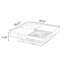 Table basse carrée en bois manufacturé rétro brun noisette-450374770