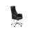 Office Chair, Adjustable Height, Ergonomic, Swivel, Armrests, Work, Black Leather Look, Chrome Metal, Contemporary, Modern