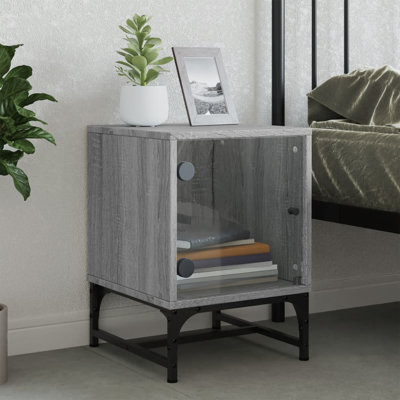 Genagra 35cm W Steel Bedside Table