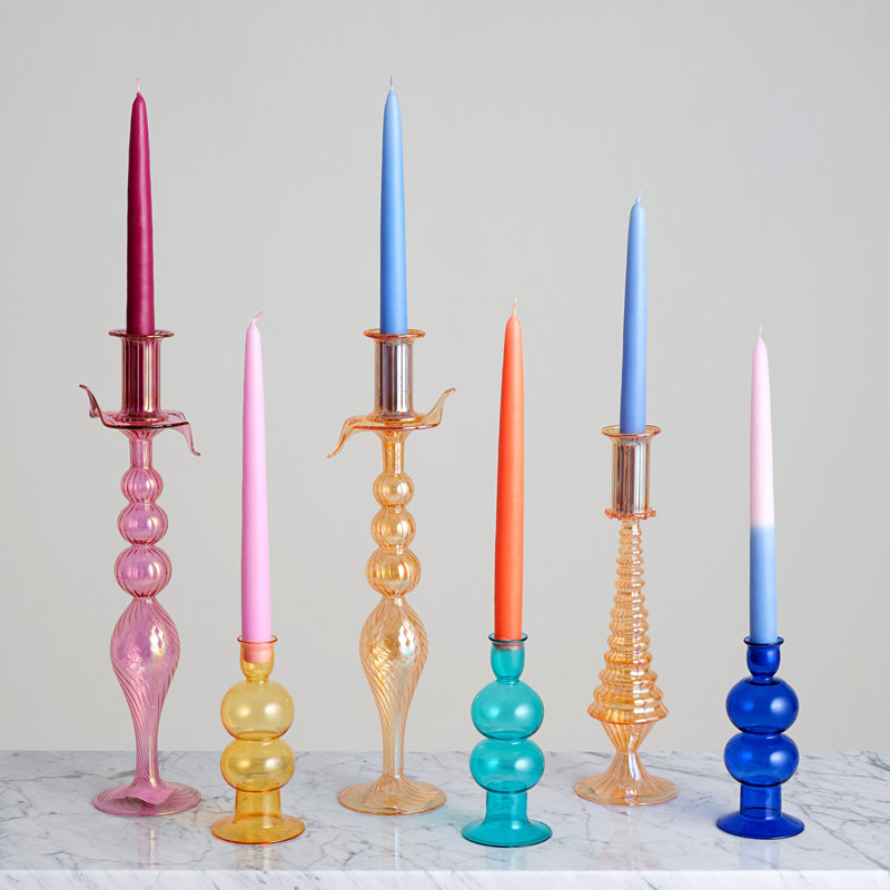 Burlin Glass Tabletop Candlestick