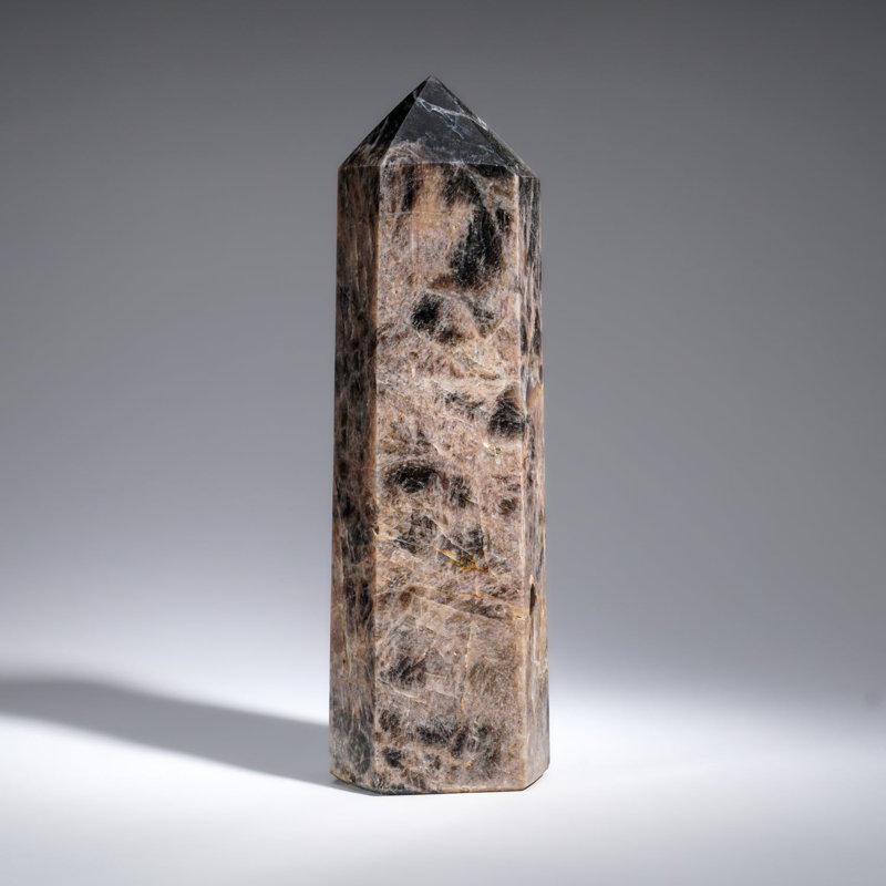 Genuine Polished Black Moonstone Point (2.5 Lbs)