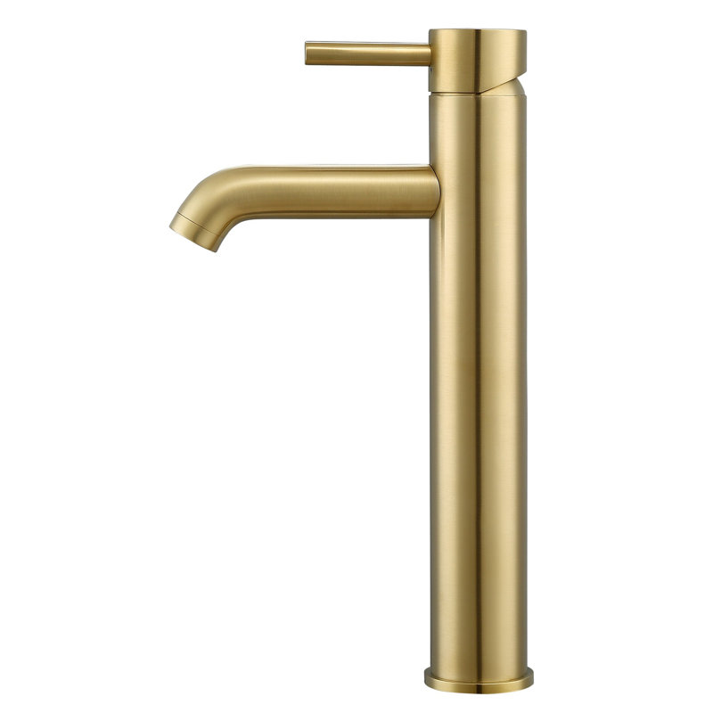 Robinet de salle de bain à un trou Argenta, Doré champagne brossé