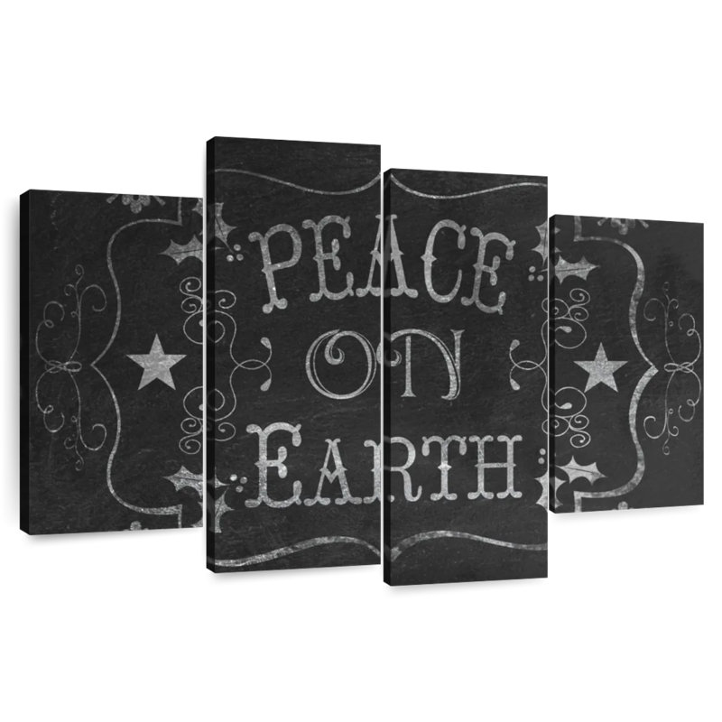Lelend Chalkboard Peace On Earth, 27" H x 43" W