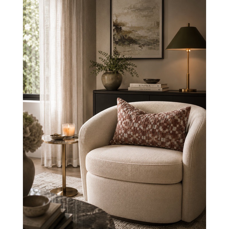 Rhombus Rose 14x24 Pillow, Rose