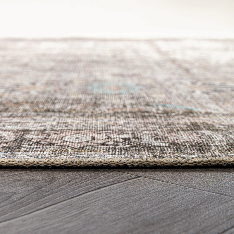 Tapis ivoire / gris Griffey, Tapis de couloir 2 pi 6 po x 7 pi