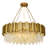 Dimmable Tiered Chandelier With Crystal Accents