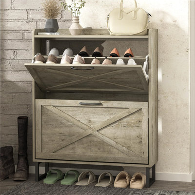 32 Pair Shoe Storage Cabinet