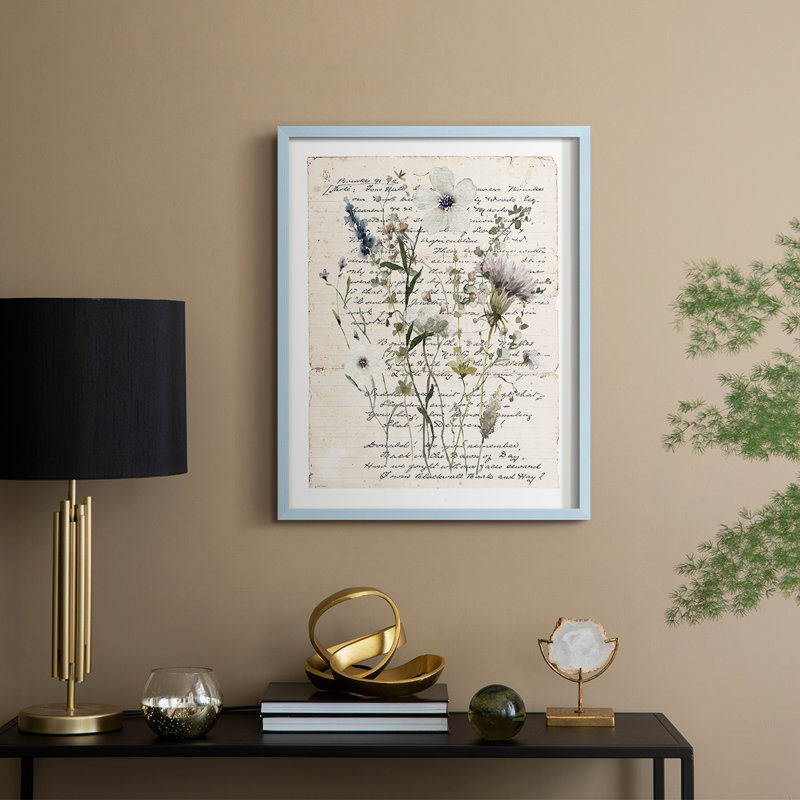 Flea Market Botanical II Framed Print - Solid Wood