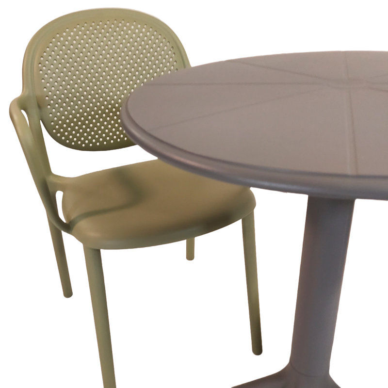 Blagota 2 - Person Dining Set, Grey/Grey/Green
