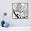 «Washington D.C.» Impression sur toile tendue grise-22640524-72684423-72684424