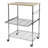 3-Tier Wire Rolling Kitchen Cart