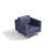 Cuir véritable Prissia bleu sélectionné