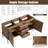 Eldrin 60'' Double Bathroom Vanity Base Only, Base Cabinet without sink