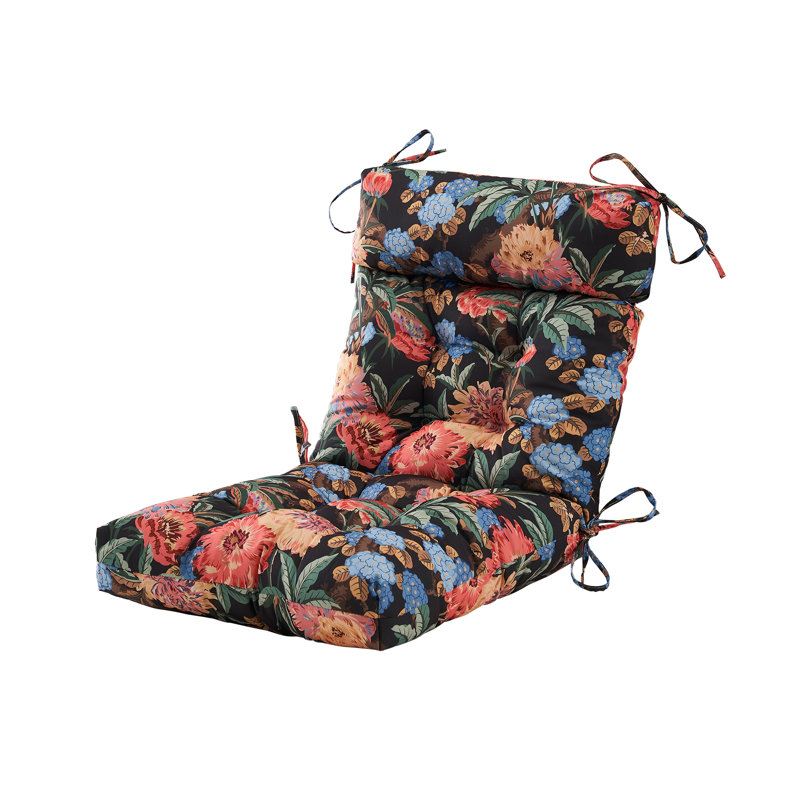 Outdoor Seat / Back Cushion, Multicolored Floral 1