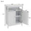 Armoire de rangement blanche autoportante avec portes à double volet | Idée de cadeau