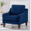 Fauteuil moderne, fauteuil simple de salon avec rembourrage confortable et design polyvalent pour les petits espaces-1711873262