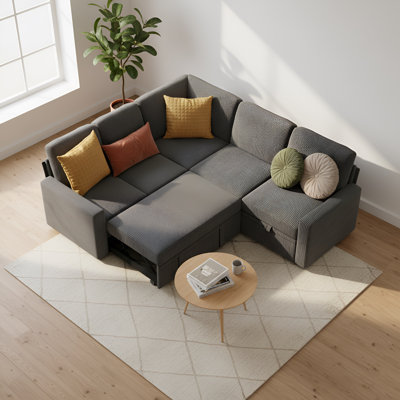 Canapé-lit modulaire convertible Brynli