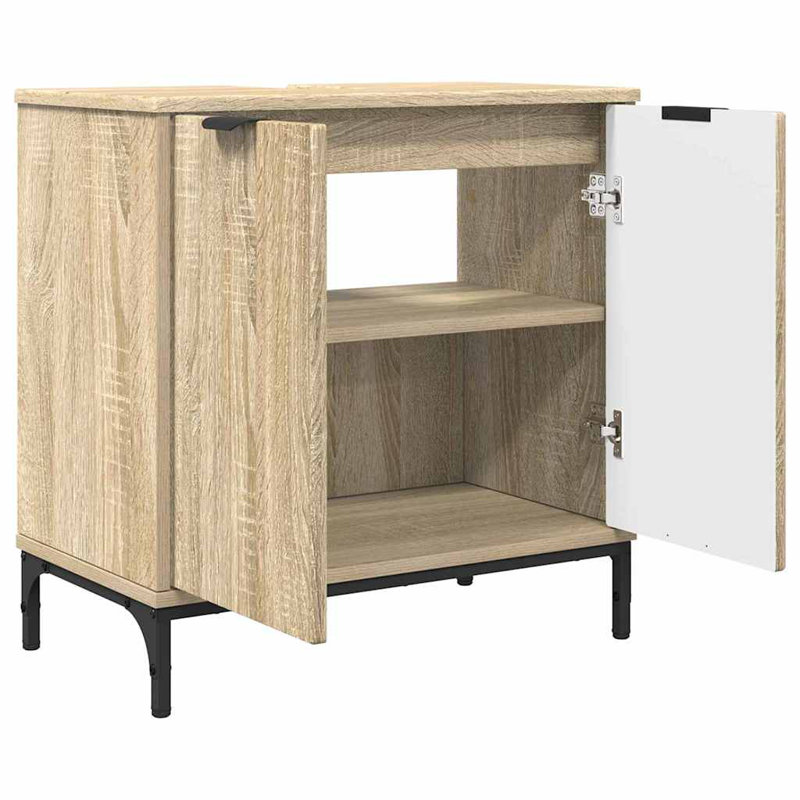 Bathroom Storage Furniture Set, Sonoma Oak