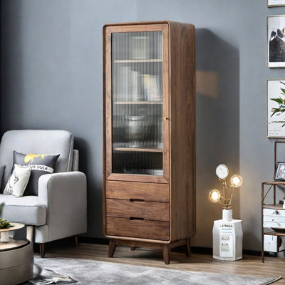 All solid wood black walnut bookcase