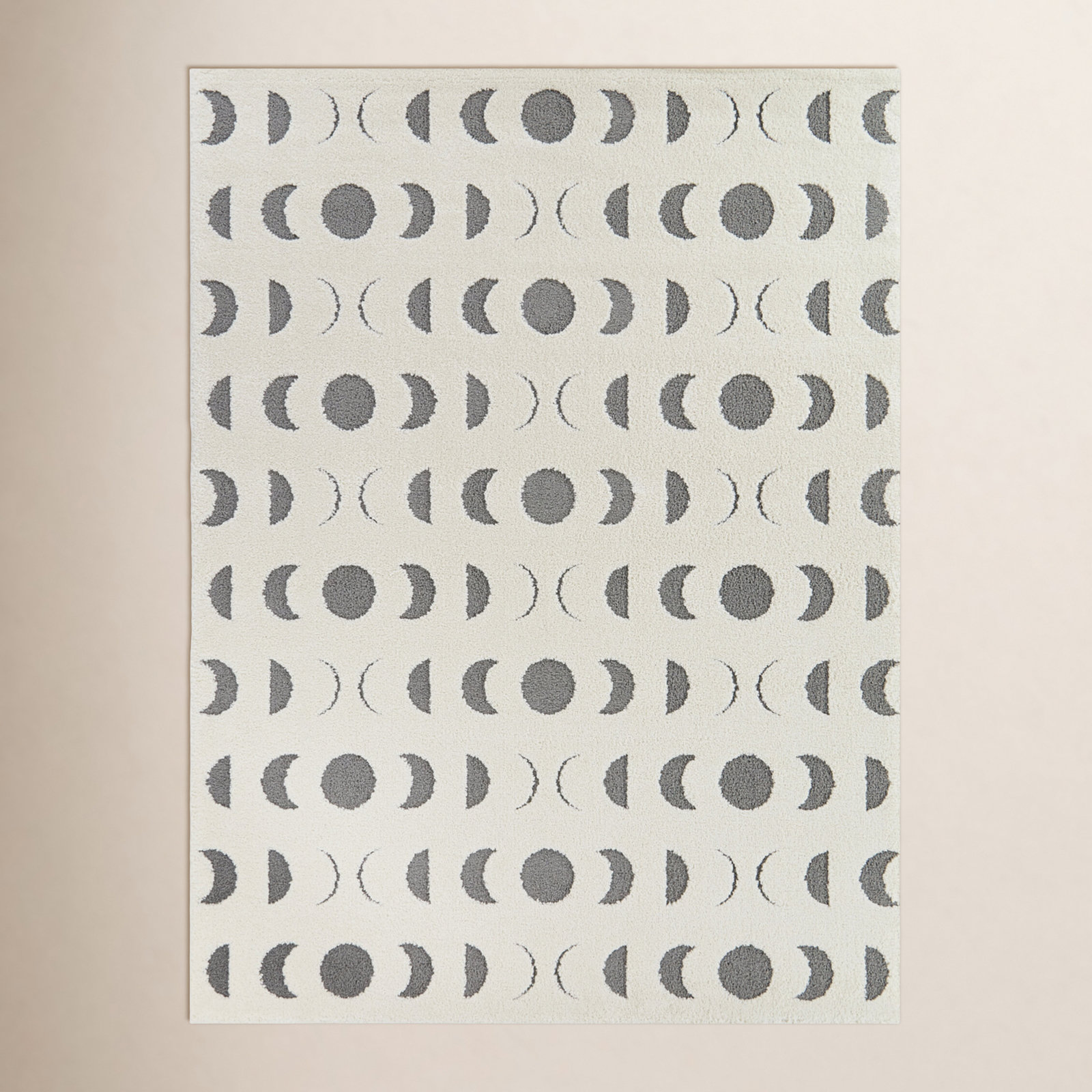 Paolucci Gray Contemporary Geometric Rug, Rectangle 5'3" x 7'