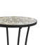 Table d'appoint de patio avec tablette