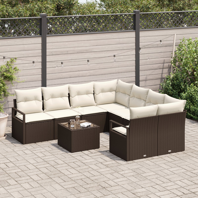 234cm Wide Patio Sofa with Cushions