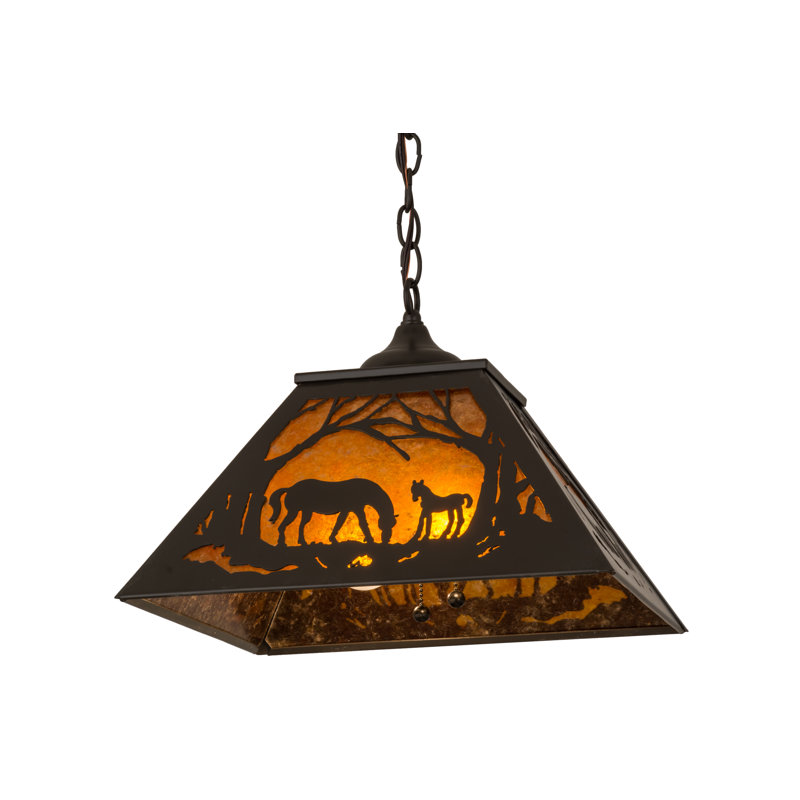 Rustic Lodge 2 - Light Pendant, Timeless Bronze, 43" H x 22.5" W x 22.5" D
