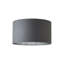 Danelis Linen Blend Drum Lamp Shade ( Slip-On ) in Grey-874304115
