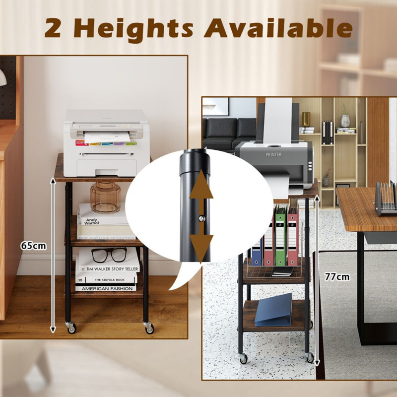 77cm H x 49cm W Printer Stand