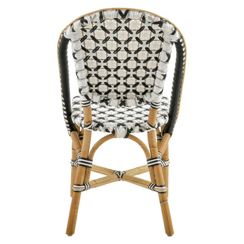 17.8'' H Stacking Side Chair, Gray/Black/White