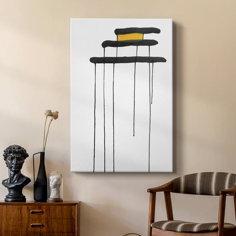 Golden Waterfall II - galerie sur mesure, H 18 po x l 12 po