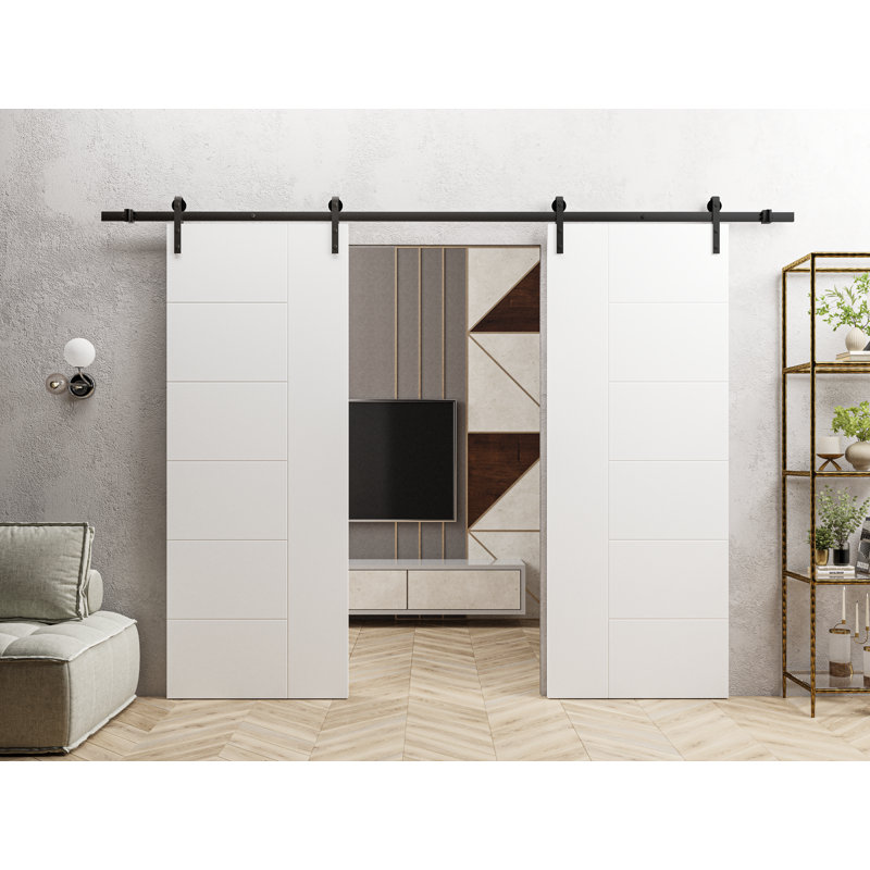 Porte standard à panneaux en bois massif, 18 po x 80 po