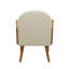 Chaise d'appoint en velours avec structure en bois élégante et stable-686719650