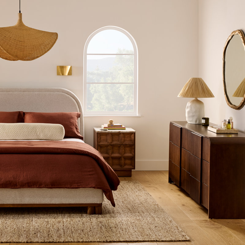Adeli Vitale Reeded Wood Dresser, Walnut