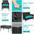 Alifa 4 - Person Patio Conversation Set with Cushions-457571772-489670708