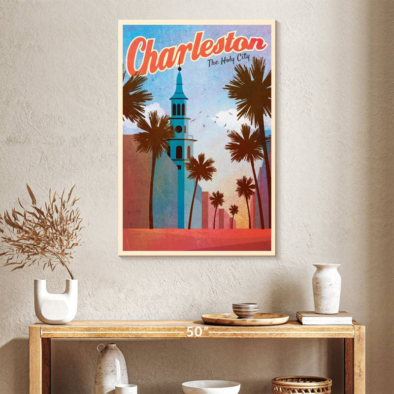 Charleston, ville sacrée, H 39 po x l 26 po