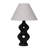 Latitude Run® Ceramic Open Cut-Out Table Lamp, 28", Black/Tan Shade
