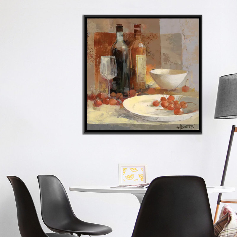 « a good gout iv », impression sur toile, H 18 po x l 18 po x P 1,5 po, Toile avec cadre noir, Pas de tapis