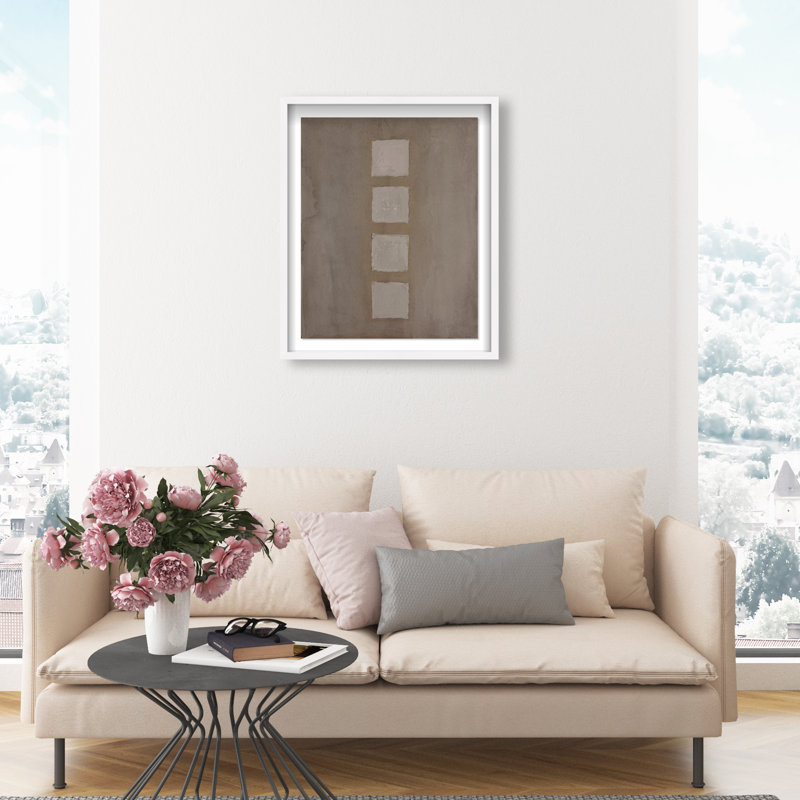 Order Shadowbox Abstract Print by Oliver Gal, Black Frame, 16 x 20, 21.5"H x 25.5"W, White Shadowbox