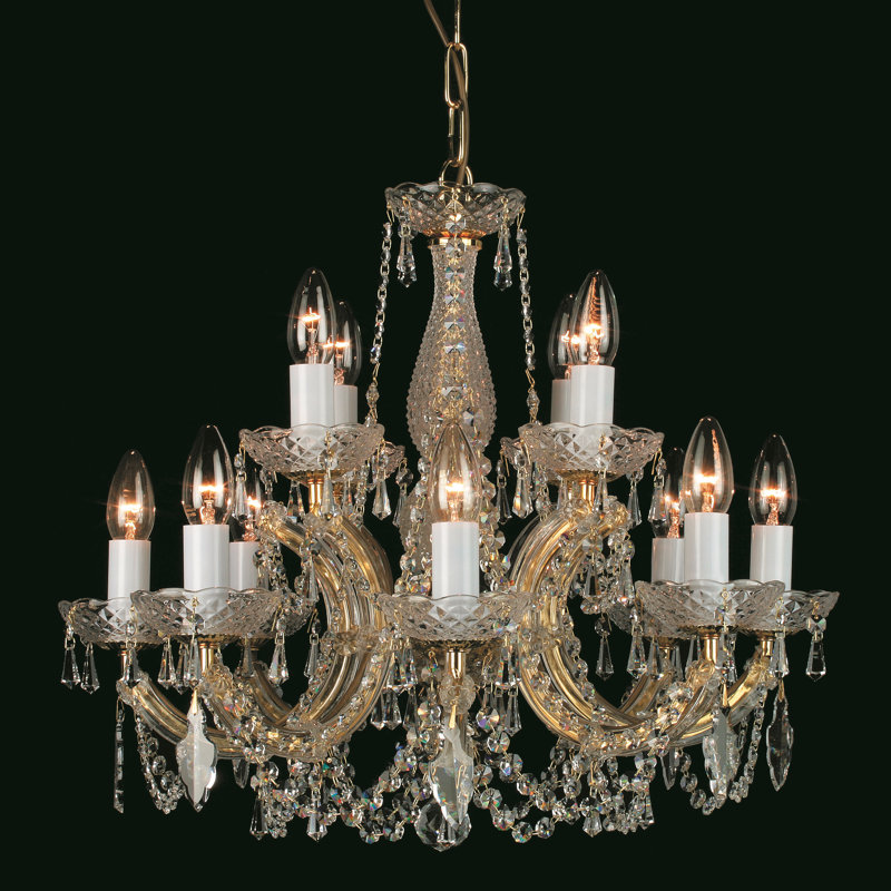 12-Light Candle Style Chandelier