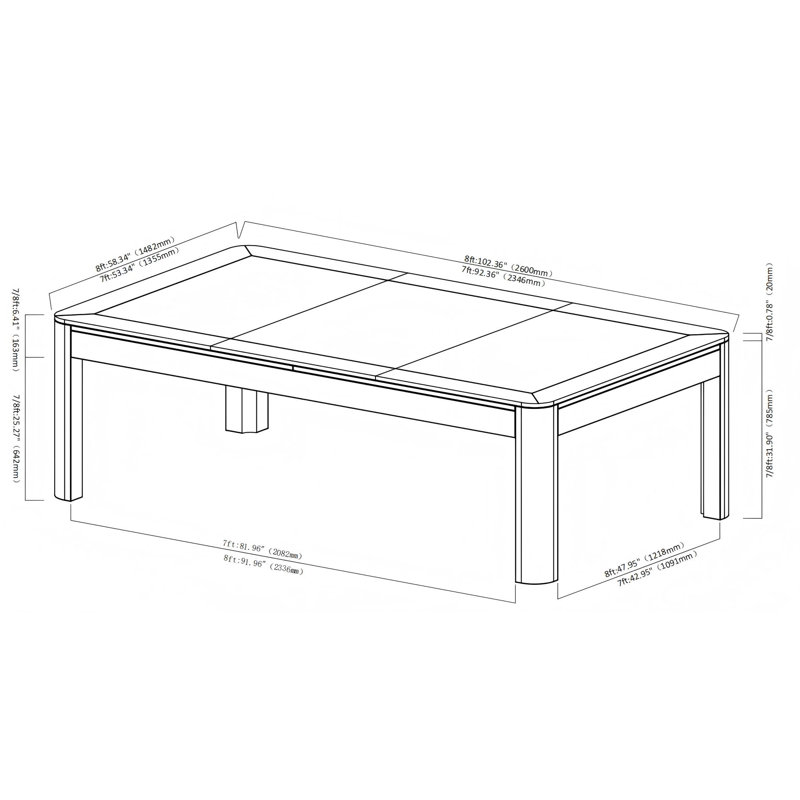 Cadora Duo Slate Pool Table in Black Ash, Steel Grey, 7ft, Yes