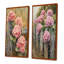 Farm Hydrangeas By The Fence I - Impression sur toile florale 2 panneaux-39342425-39342430