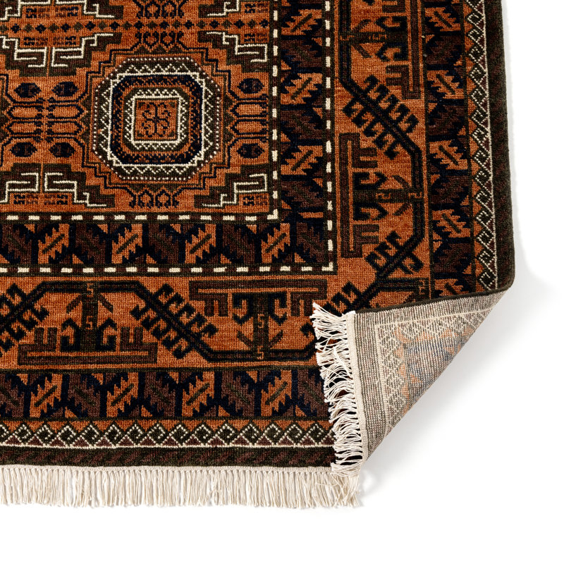 Hingol One-of-a-Kind Hand Knotted Area Rug, 96" x 120"