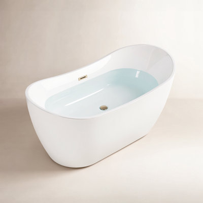 59'' x 29'' Freestanding Soaking Acrylic Bathtub