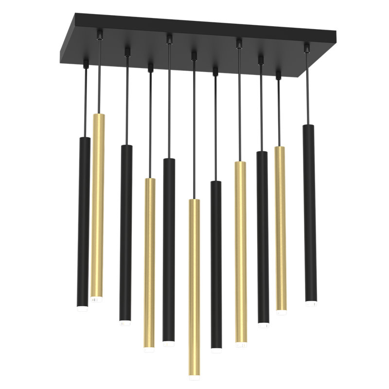Monza 11 - Light Cluster Pendant, Gold/Black
