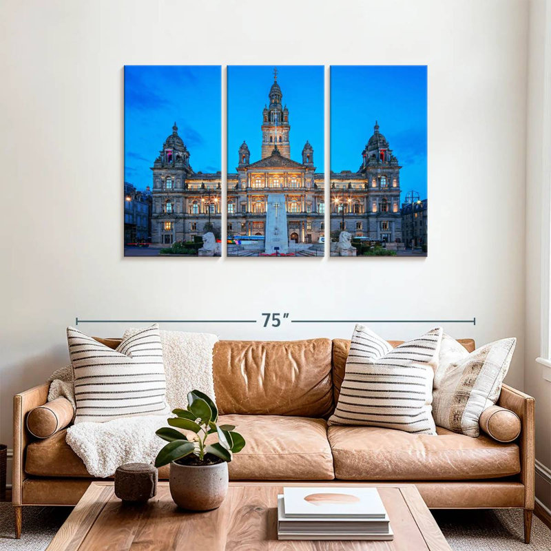 Lilie Glasgow City Chambers, H 36 po x l 57 po